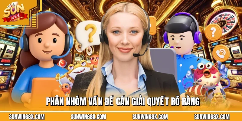 Phân nhóm vấn đề cần giải quyết rõ ràng